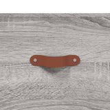 Credenza Grigio Sonoma 69,5x34x180 cm in Legno truciolato