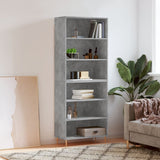 Credenza Grigio Sonoma 69,5x32,5x180 cm Legno truciolato