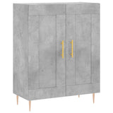Credenza Grigio Cemento 69,5x34x180 cm in Legno truciolato