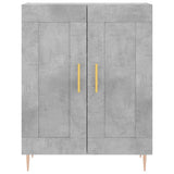 Credenza Grigio Cemento 69,5x34x180 cm in Legno truciolato