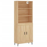 Credenza Rovere Sonoma 69,5x34x180 cm in Legno truciolato
