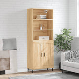 Credenza Rovere Sonoma 69,5x34x180 cm in Legno truciolato