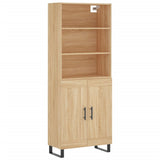 Credenza Rovere Sonoma 69,5x34x180 cm in Legno truciolato