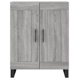 Credenza Grigio Sonoma 69,5x34x180 cm in Legno truciolato
