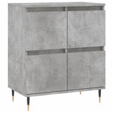 Credenze 3 pz Grigio Cemento in Legno truciolato