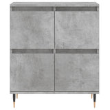 Credenze 3 pz Grigio Cemento in Legno truciolato
