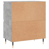 Credenze 3 pz Grigio Cemento in Legno truciolato