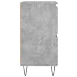 Credenze 3 pz Grigio Cemento in Legno truciolato