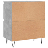 Credenze 3 pz Grigio Cemento in Legno truciolato