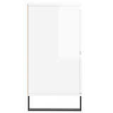Credenze 3 pz Bianco Lucido in Legno truciolato