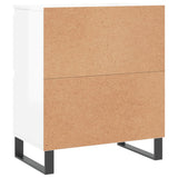 Credenze 3 pz Bianco Lucido in Legno truciolato
