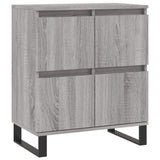 Credenze 3 pz Grigio Sonoma in Legno truciolato