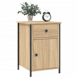 Comodini 2 pz Rovere Sonoma 40x42x60 cm in Legno truciolato