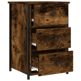 Comodino Rovere Fumo 40x36x60 cm in Legno truciolato