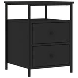 Comodino Nero 44x45x60 cm in Legno truciolato