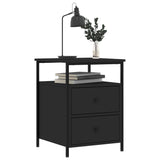 Comodino Nero 44x45x60 cm in Legno truciolato