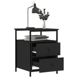 Comodino Nero 44x45x60 cm in Legno truciolato