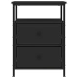 Comodino Nero 44x45x60 cm in Legno truciolato