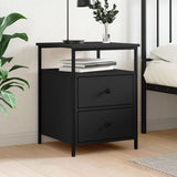 Comodino Nero 44x45x60 cm in Legno truciolato
