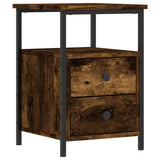 Comodino Rovere Fumo 34x35,5x50 cm in Legno truciolato