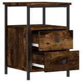 Comodino Rovere Fumo 34x35,5x50 cm in Legno truciolato