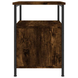 Comodino Rovere Fumo 34x35,5x50 cm in Legno truciolato