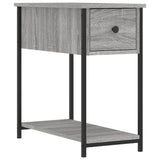 Comodino Grigio Sonoma 30x60x60 cm in Legno truciolato