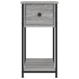Comodino Grigio Sonoma 30x60x60 cm in Legno truciolato