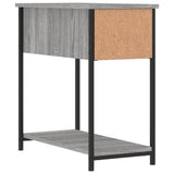 Comodino Grigio Sonoma 30x60x60 cm in Legno truciolato
