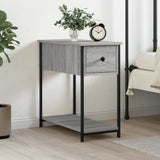 Comodino Grigio Sonoma 30x60x60 cm in Legno truciolato