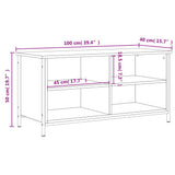 Mobile Porta TV Rovere Sonoma 100x40x50 cm in Legno truciolato
