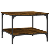 Tavolino da Salotto Rovere Fumo 55x55x40cm in Legno truciolato