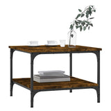 Tavolino da Salotto Rovere Fumo 55x55x40cm in Legno truciolato