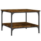 Tavolino da Salotto Rovere Fumo 55x55x40cm in Legno truciolato