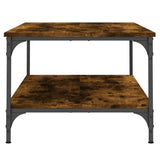 Tavolino da Salotto Rovere Fumo 100x55x40 cm Legno truciolato