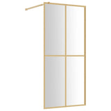 Parete per Doccia Walk-in Vetro Trasparente ESG 80x195 cm Oro