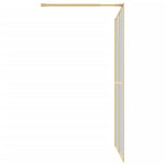 Parete per Doccia Walk-in Vetro Trasparente ESG 140x195 cm Oro