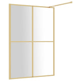 Parete per Doccia Walk-in Vetro Trasparente ESG 140x195 cm Oro