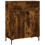 Credenza Rovere Fumo 69,5x34x90 cm in Legno truciolato