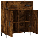 Credenza Rovere Fumo 69,5x34x90 cm in Legno truciolato