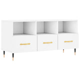 Mobile Porta TV Bianco 102x36x50 cm in Legno truciolato