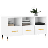 Mobile Porta TV Bianco 102x36x50 cm in Legno truciolato