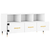 Mobile Porta TV Bianco 102x36x50 cm in Legno truciolato