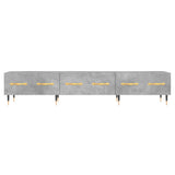 Mobile Porta TV Grigio Cemento 150x36x30 cm Legno truciolato