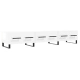 Mobile Porta TV Bianco Lucido 150x36x30 cm in Legno truciolato