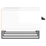 Mobile Porta TV Bianco Lucido 150x36x30 cm in Legno truciolato