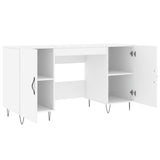 Scrivania Bianca 140x50x75 cm in Legno truciolato