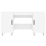 Scrivania Bianca 140x50x75 cm in Legno truciolato