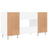 Scrivania Bianca 140x50x75 cm in Legno truciolato