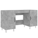 Scrivania Grigio Cemento 140x50x75 cm in Legno truciolato